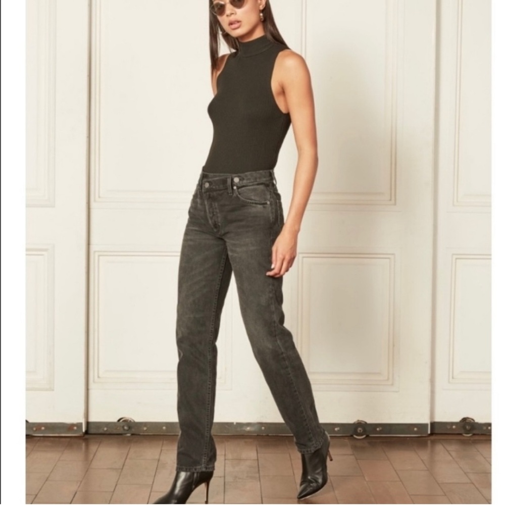 Boyish vintage Casey high waisted crossover Straight Leg Jeans 25 / 0 / XS